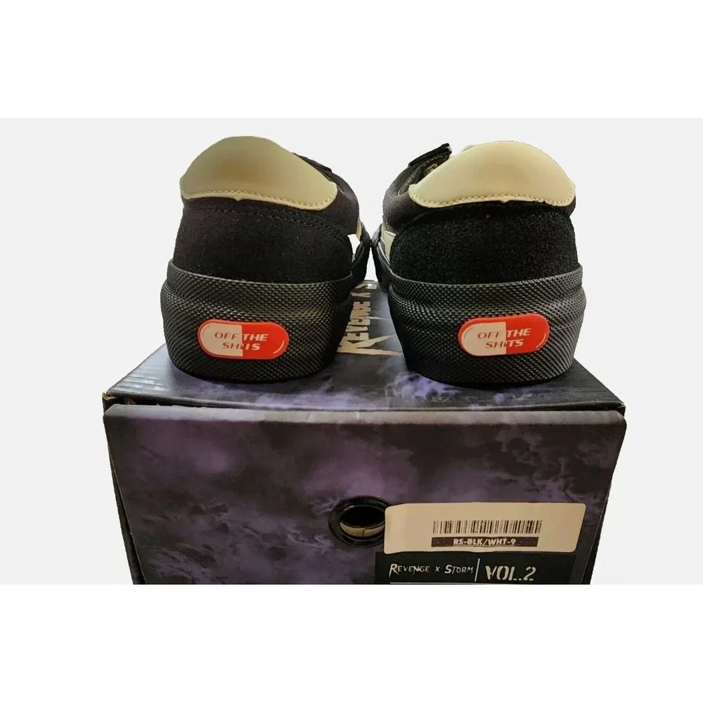 Revenge X Storm® (Women's 7, Men's 5) Vol. 2 Low Sneakers in Black/White - $220